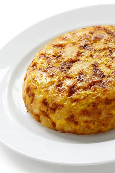 玉米粉圆饼、 西班牙土豆煎蛋卷 — 图库照片
