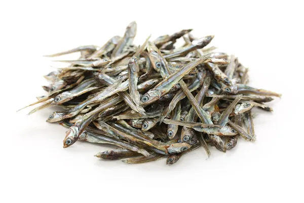 Dried japanese anchovies — Stock Photo, Image