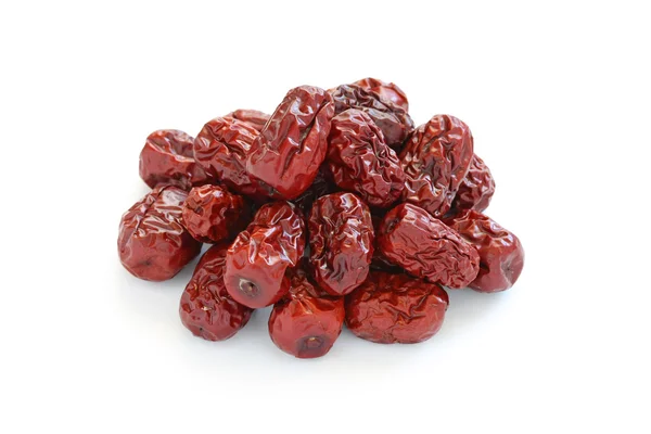 Dried jujube fruits,traditional chinese herbal medicine — Stock Photo, Image