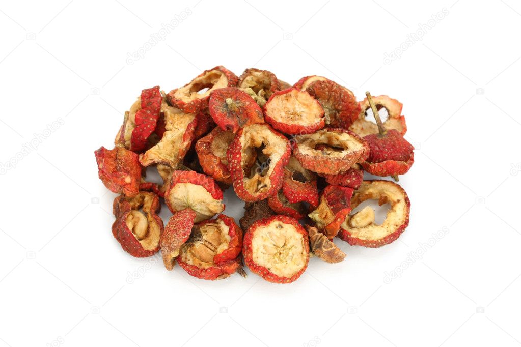 Dried chinese hawthorn fruits, traditional chinese herbal medicine