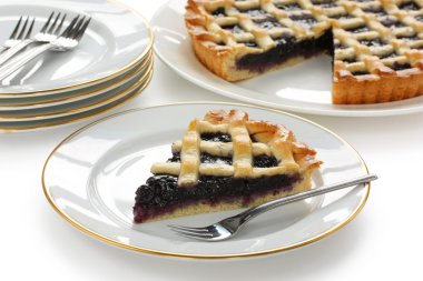 Crostata, italian homemade tart clipart