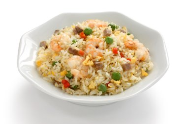 Fried rice, chinese cuisine clipart