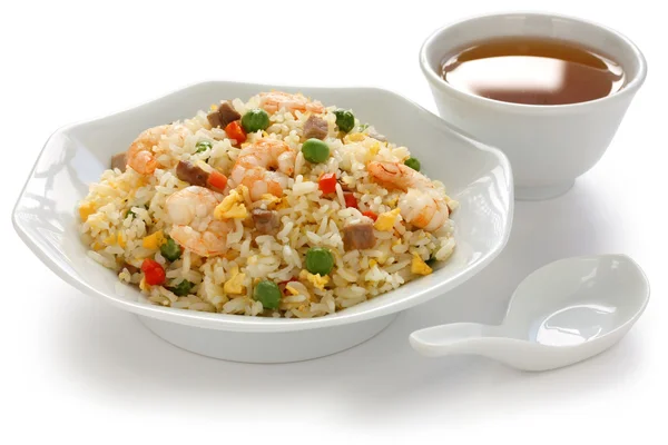 Gebakken rijst, chinese keuken — Stockfoto