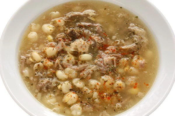 Pozole, мексиканський суп кухні — стокове фото