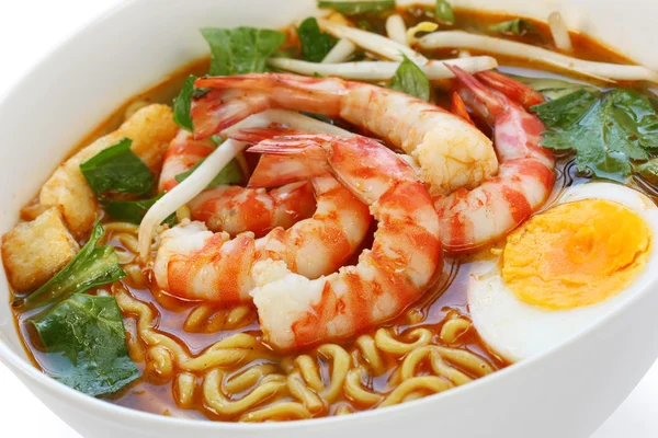 Prawn mee, prawn noodles — Stock Photo, Image