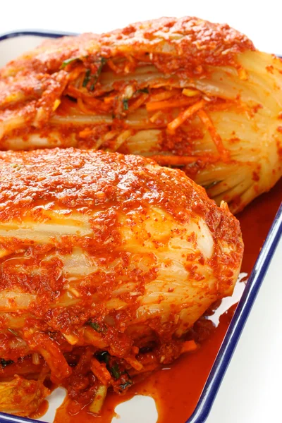 Kimchi caseiro, comida coreana — Fotografia de Stock