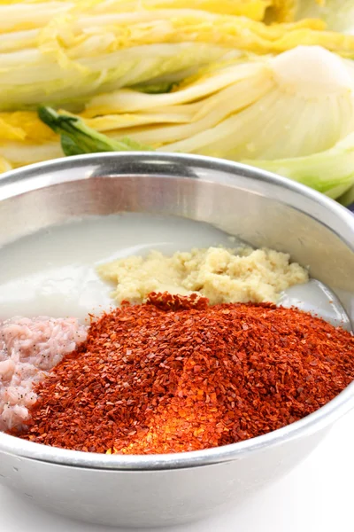 Processus de fabrication du kimchi — Photo