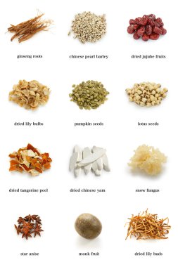 Chinese herbal medicine clipart