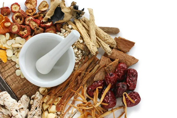 Medicina herbal chinesa tradicional — Fotografia de Stock