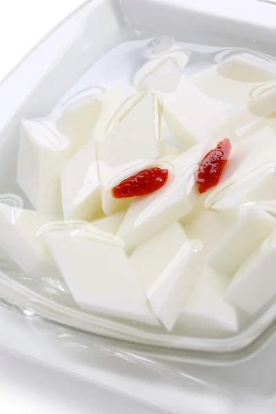 Almond tofu, almond jelly, almond pudding — Stock Photo, Image