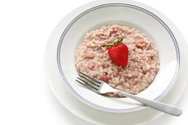 Strawberry risotto — Stock Photo, Image