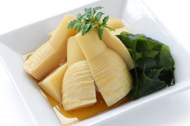 Simmered bamboo shoots clipart