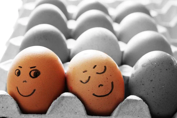 Egg Happy Face — Stock Photo, Image