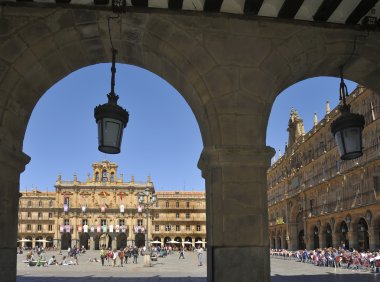 Plaza mayor, salamanca, İspanya