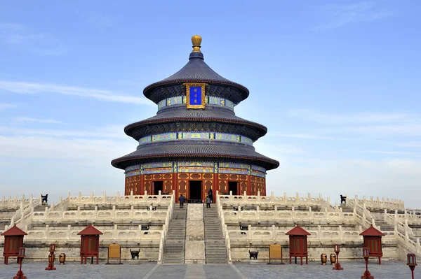Het imperial gewelf van de hemel in de tempel van de hemel in Peking, — Stockfoto