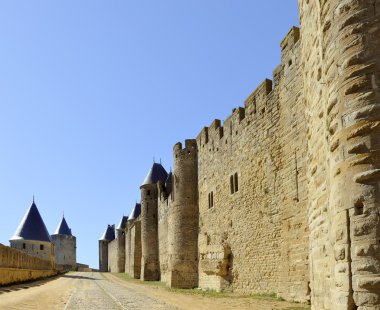 The old city of Carcassonne clipart