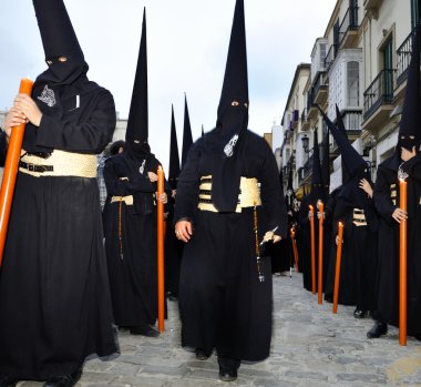 semana santa Malaga, İspanya