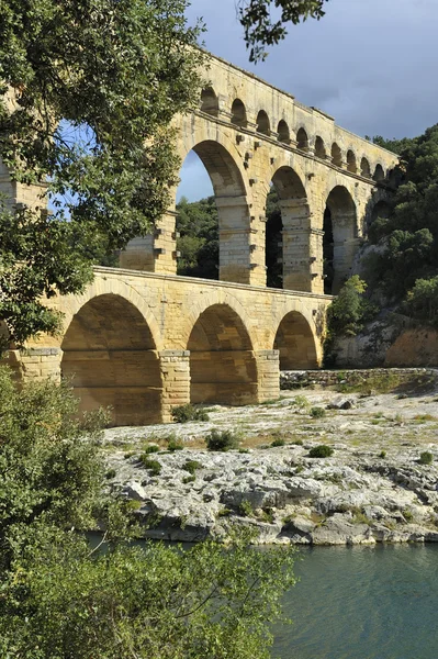 Римский акведук Мост-дю-Гард, Франция — стоковое фото