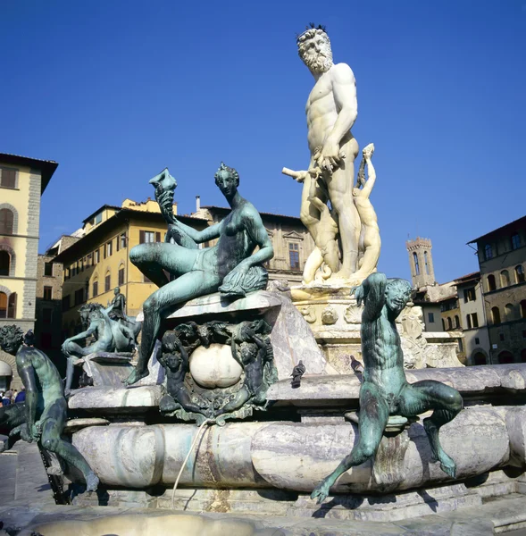 stock image Fountain of Neptune in Florence