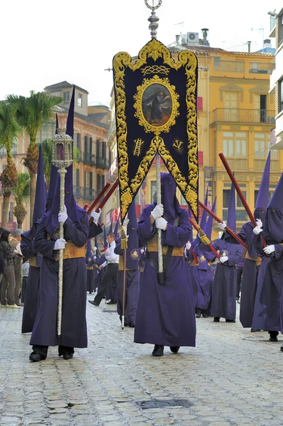 Semana santa in malaga, Spanien — Stockfoto