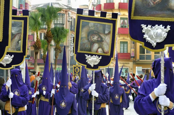 Processie tijdens de semana santa — Stockfoto
