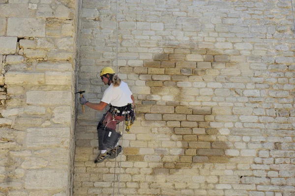 Restauración de la pared — Foto de Stock