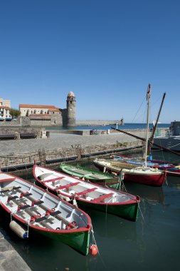 Collioure liman ve kilise