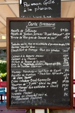 Carte Brasserie