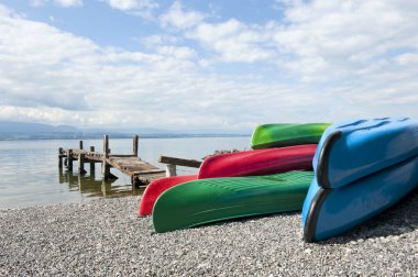 Canoes at Lake Léman