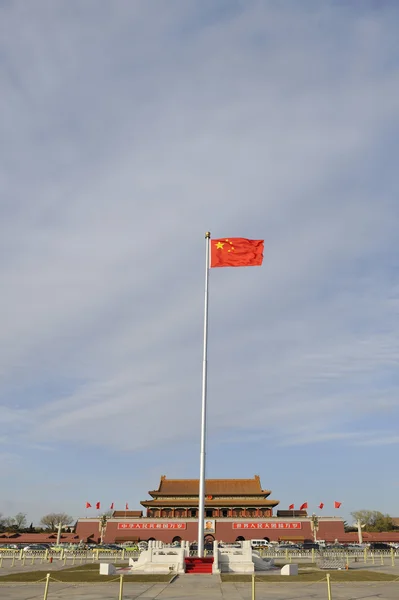 Площадь Тяньаньмэнь в Пекине (Китай) ) — стоковое фото