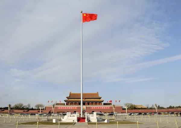 Placu Tiananmen w Pekinie (Chiny) — Zdjęcie stockowe