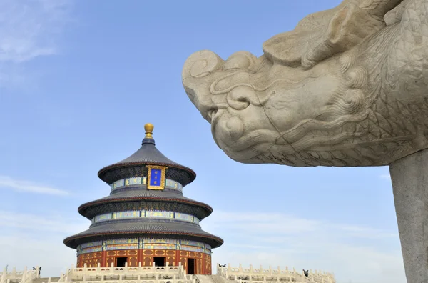 Dragon head at the Temple of Heaven — Stock Photo, Image