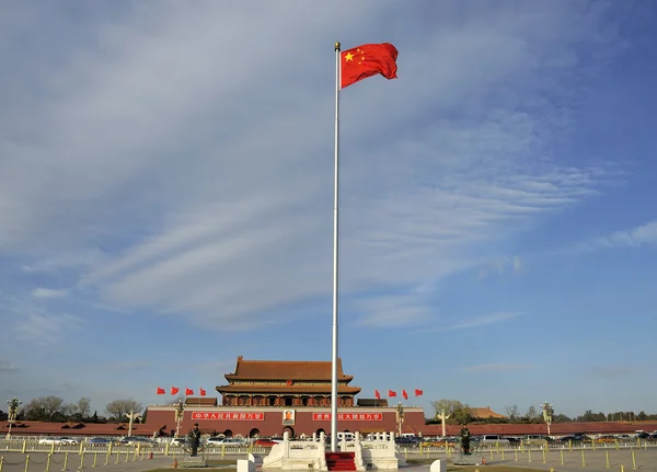 Placu Tiananmen w Pekinie (Chiny) — Zdjęcie stockowe