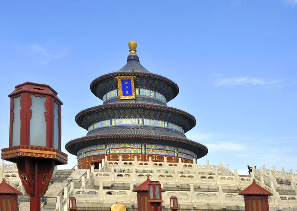 Imperiální klenba nebes v chrámu nebes v Pekingu, — Stock fotografie
