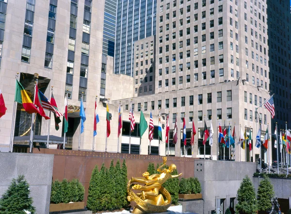 Rockefeller Plaza without — Stock Photo, Image
