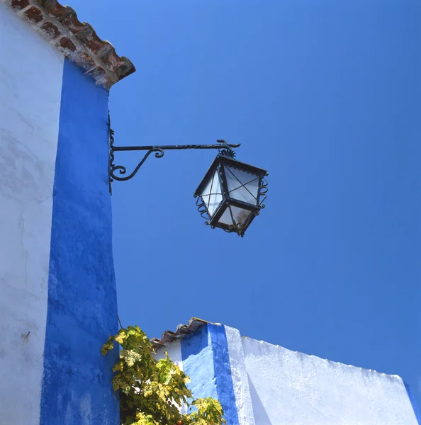 stock image Streetlantern in Obidos