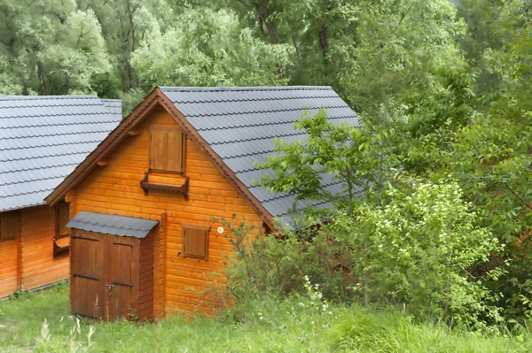 Casas de férias de madeira — Fotografia de Stock