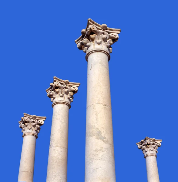 Oude Griekse pijlers — Stockfoto
