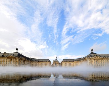 Place de la bourse in Bordeaux, France. clipart