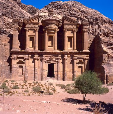 Ed Deir monastery in Petra clipart