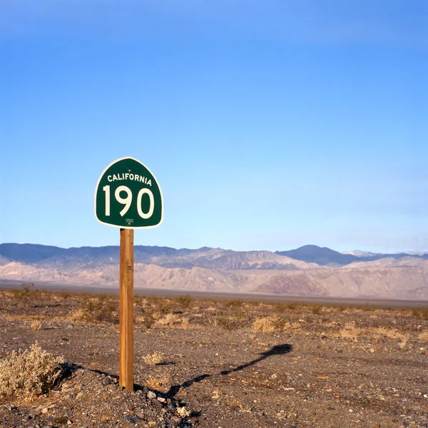 Estrada vale da morte — Fotografia de Stock