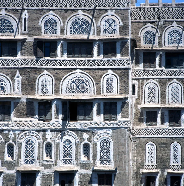 Будинки в сану Ємен — стокове фото