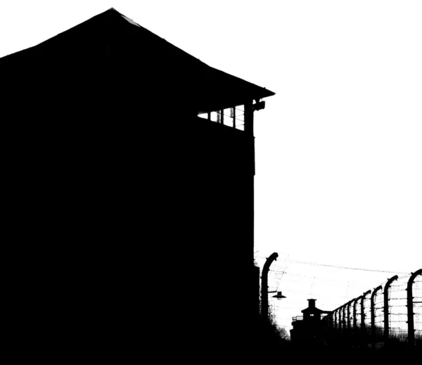 Kz Buchenwaldban Őrtorony — Stock Fotó