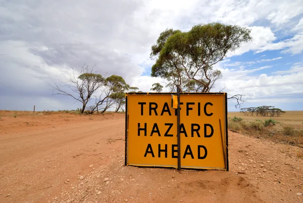 Trafik tehlike işareti — Stok fotoğraf