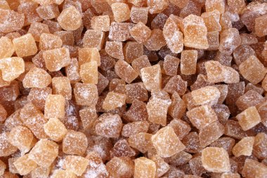 Crystallised ginger at the market clipart