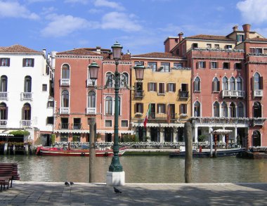 büyük su street - Venedik, İtalya grand canal