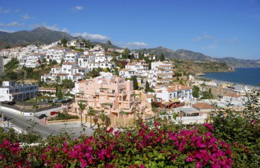 The village of Nerja in Spain clipart