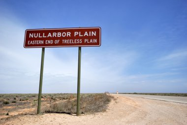 Sign on the Eyre Highway clipart