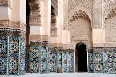Ali Ben Youssef Madrassa in Marrakech, Morocco clipart