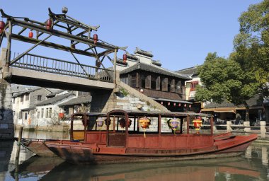 Çin, su Köyü tongli shanghai